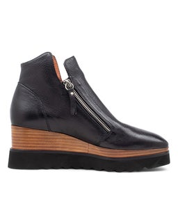 WAISY DJ BLACK NAT&BLACK LEATHER SOLE