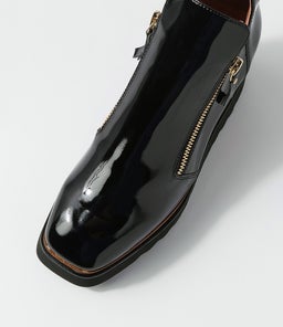 WAISY DJ BLACK NAT&BLACK PATENT SOLE