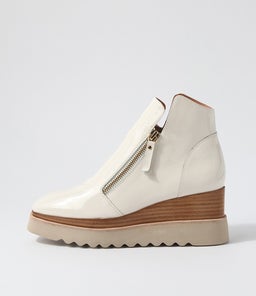 WAISY DJ IVORY NAT&ALMOND PATENT SOLE