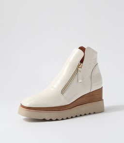 WAISY DJ IVORY NAT&ALMOND PATENT SOLE