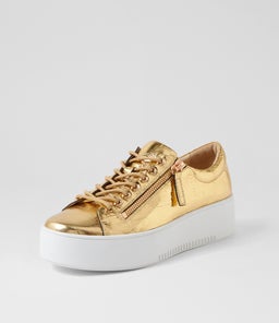 WOLFIE DJ OLD GOLD WHITE SOLE CROC LEATHER