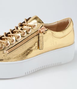 WOLFIE DJ OLD GOLD WHITE SOLE CROC LEATHER