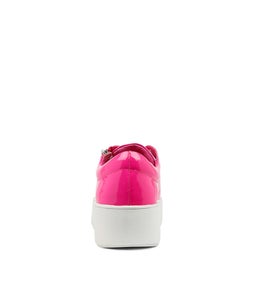 WOLFIE DJ HOT PINK WHITE SOLE PATENT LEATHER