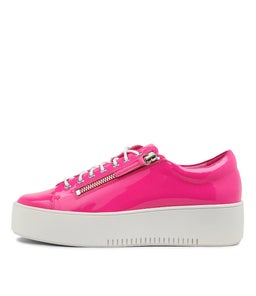 WOLFIE DJ HOT PINK WHITE SOLE PATENT LEATHER