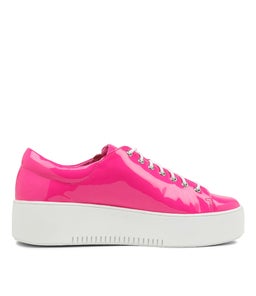 WOLFIE DJ HOT PINK WHITE SOLE PATENT LEATHER
