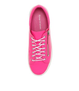 WOLFIE DJ HOT PINK WHITE SOLE PATENT LEATHER
