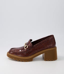 ZOEY DJ NUTMEG CROC LEATHER