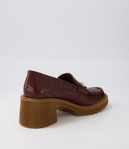 ZOEY DJ NUTMEG CROC LEATHER