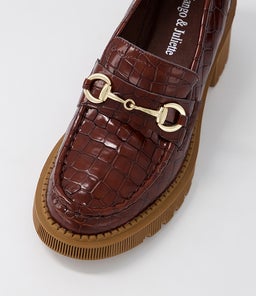 ZOEY DJ NUTMEG CROC LEATHER