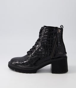 ZYAN DJ BLACK CROC LEATHER