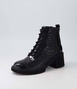 ZYAN DJ BLACK CROC LEATHER