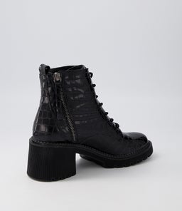 ZYAN DJ BLACK CROC LEATHER