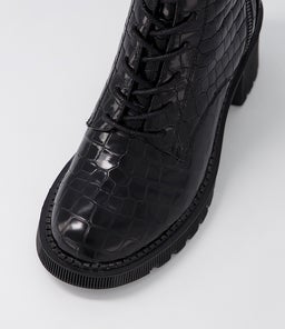 ZYAN DJ BLACK CROC LEATHER