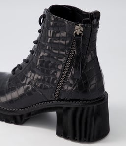 ZYAN DJ BLACK CROC LEATHER
