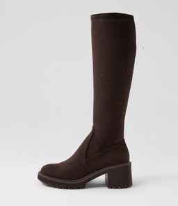 ZINA DJ CHOC STRETCH MICROSUEDE