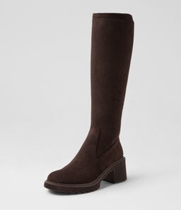 ZINA DJ CHOC STRETCH MICROSUEDE