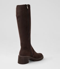 ZINA DJ CHOC STRETCH MICROSUEDE