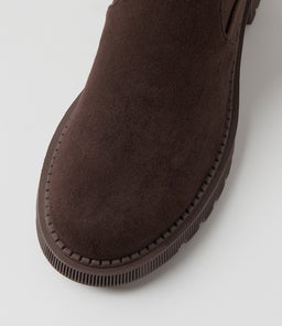 ZINA DJ CHOC STRETCH MICROSUEDE