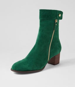 SKYY DJL NEW EMERALD CHOC HEEL SUEDE