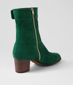 SKYY DJL NEW EMERALD CHOC HEEL SUEDE