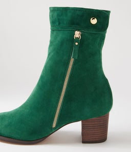 SKYY DJL NEW EMERALD CHOC HEEL SUEDE