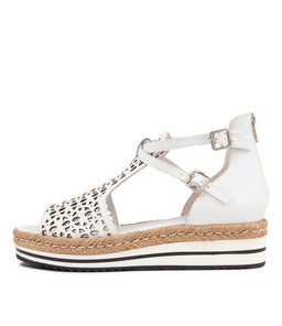 ACCRA DJ WHITE LEATHER