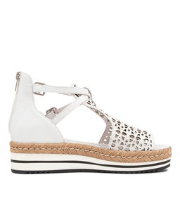 ACCRA DJ WHITE LEATHER
