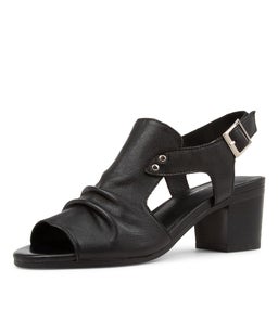 BALLARAT DJ BLACK BLACK HEEL LEATHER