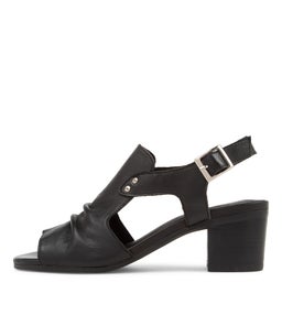 BALLARAT DJ BLACK BLACK HEEL LEATHER