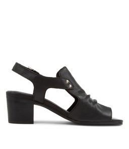 BALLARAT DJ BLACK BLACK HEEL LEATHER