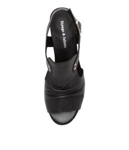 BALLARAT DJ BLACK BLACK HEEL LEATHER