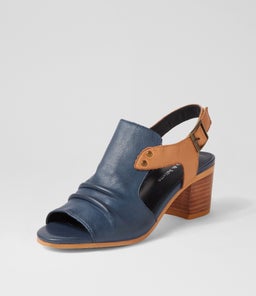 BALLARAT DJ NAVY DK TAN LEATHER