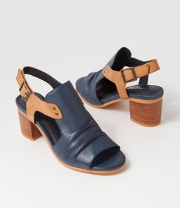BALLARAT DJ NAVY DK TAN LEATHER