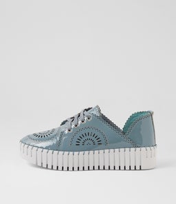 BAFIA DJ DENIM WHITE SOLE PATENT LEATHER
