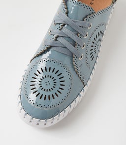 BAFIA DJ DENIM WHITE SOLE PATENT LEATHER