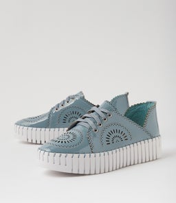BAFIA DJ DENIM WHITE SOLE PATENT LEATHER