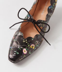 CADDIE DJ BLACK BOUQUET LEATHER