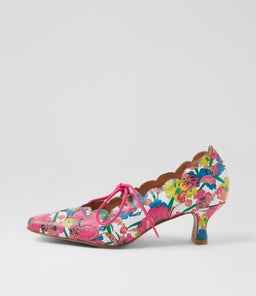 CADDIE DJ WHITE FLOWERMANIA LEATHER