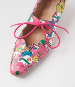 CADDIE DJ WHITE FLOWERMANIA LEATHER