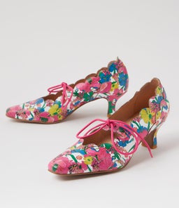 CADDIE DJ WHITE FLOWERMANIA LEATHER
