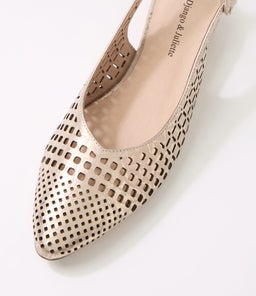 FABBI DJ CHAMPAGNE CRUSH LEATHER