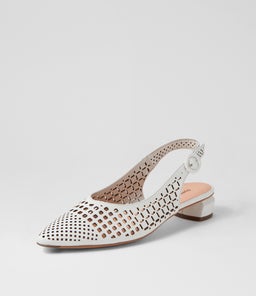 FABBI DJ WHITE LEATHER