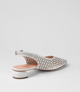 FABBI DJ WHITE LEATHER