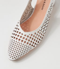 FABBI DJ WHITE LEATHER
