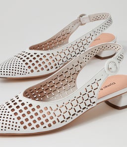 FABBI DJ WHITE LEATHER