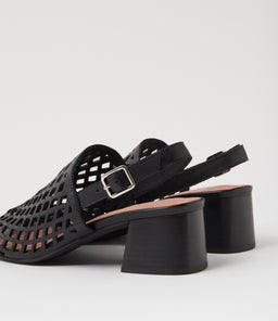 FAIRHAVEN DJ BLACK BLACK HEEL LEATHER