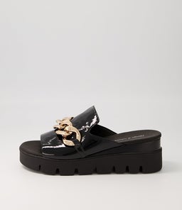 RABLISE DJ BLACK BLACK&BLACK PATENT SOLE