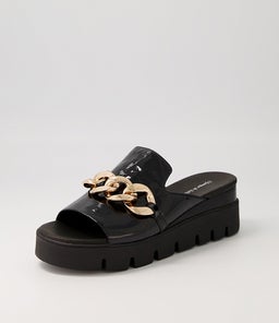 RABLISE DJ BLACK BLACK&BLACK PATENT SOLE