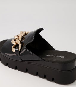 RABLISE DJ BLACK BLACK&BLACK PATENT SOLE