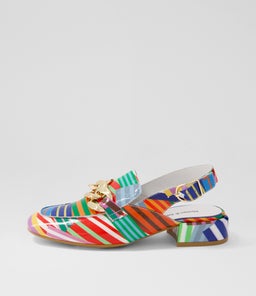 VABOR DJ STRIPE MULTI PATENT LEATHER